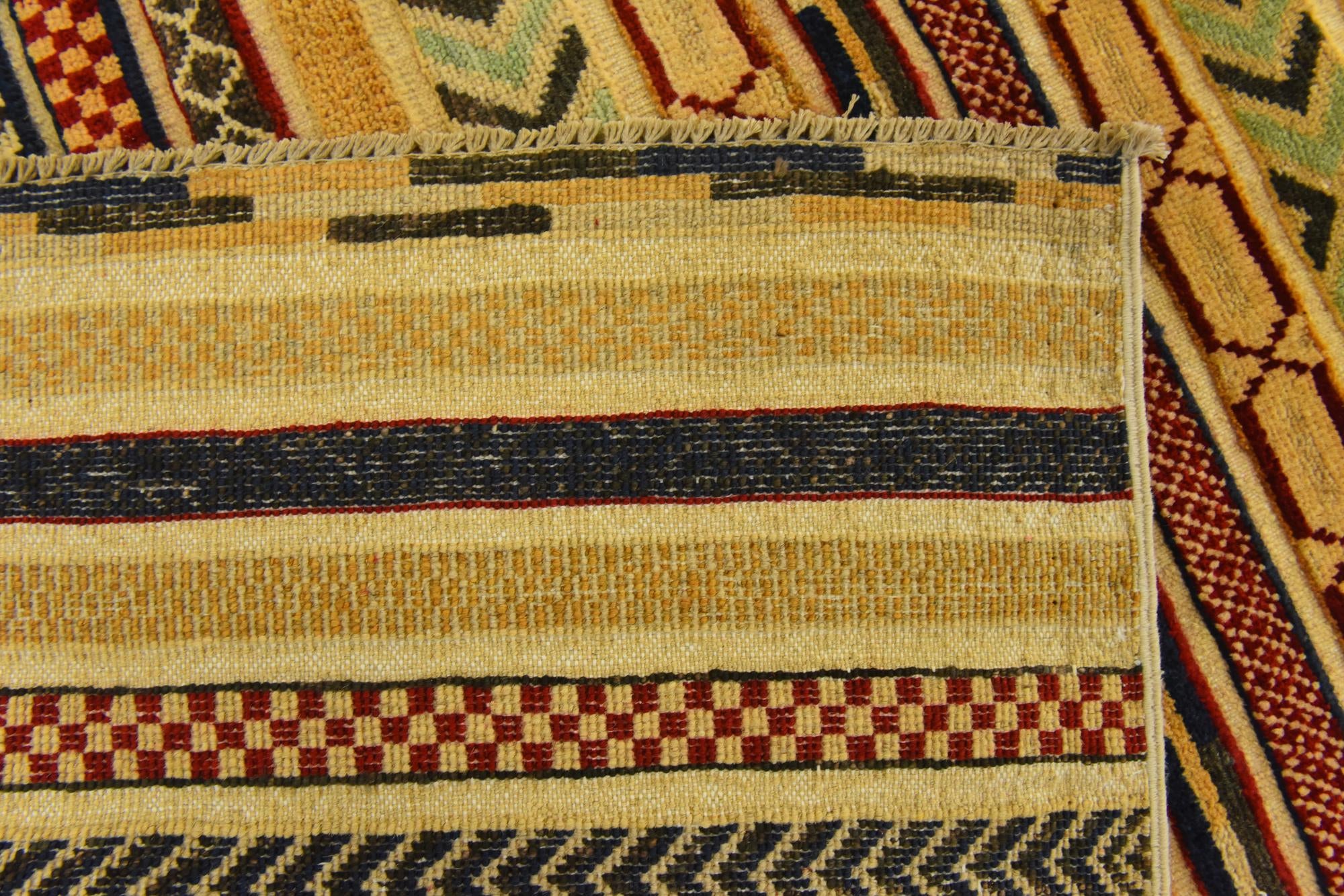 4' x 6' Hand Knotted Modern Ziegler Rug