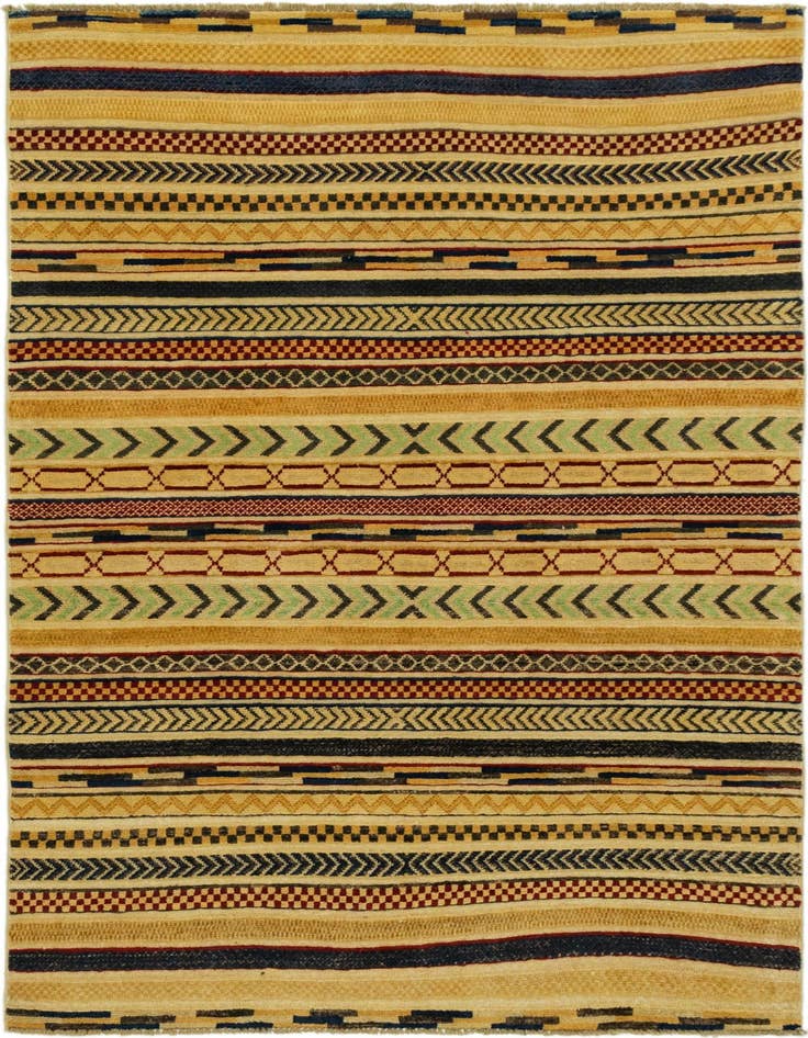 Detail image of 4' x 6' Hand Knotted Modern Ziegler Rug
