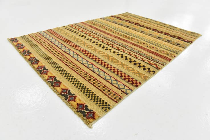 Detail image of 2' 8 x 4' 2 Hand Knotted Modern Ziegler Rug