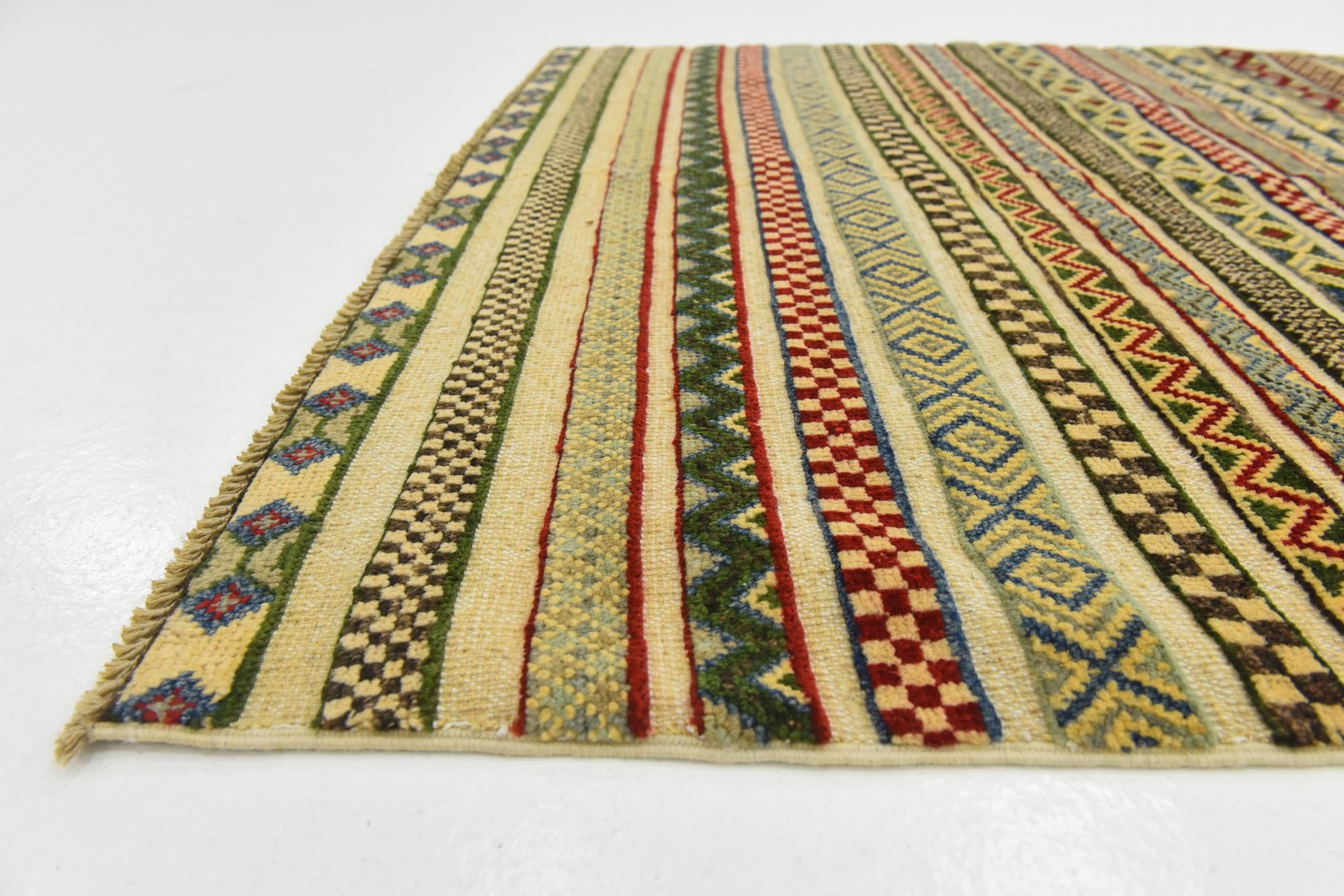 3' 7 x 5' 11 Hand Knotted Modern Ziegler Rug