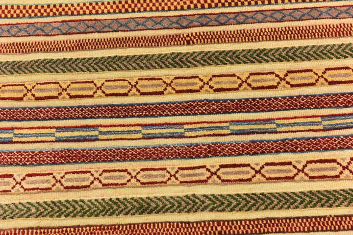 3' 11 x 5' 11 Hand Knotted Modern Ziegler Rug