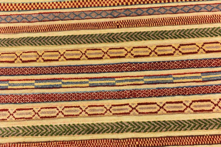 Detail image of 3' 11 x 5' 11 Hand Knotted Modern Ziegler Rug