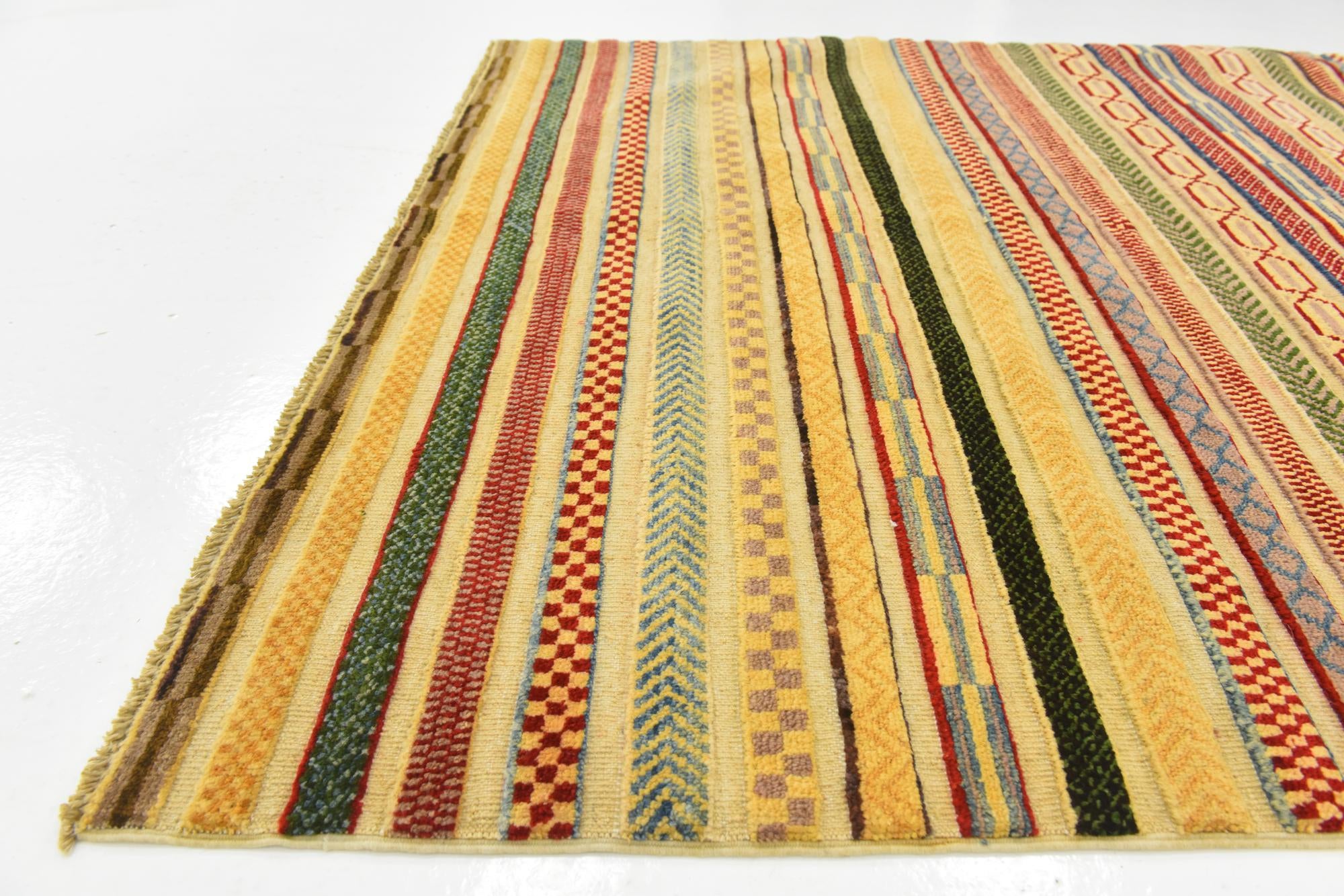 3' 11 x 5' 11 Hand Knotted Modern Ziegler Rug