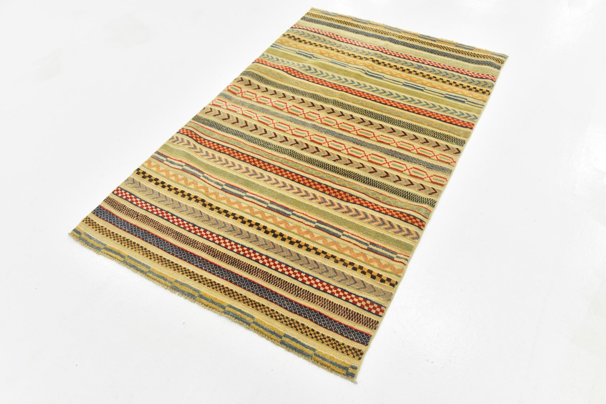 3' 6 x 5' 9 Hand Knotted Modern Ziegler Rug