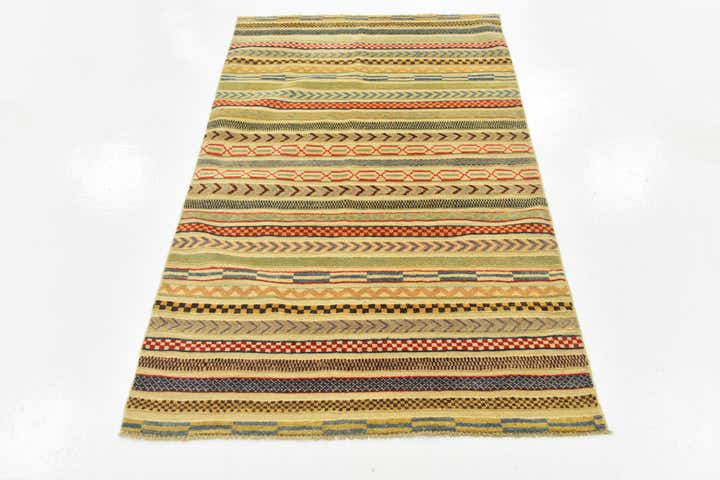 3' 6 x 5' 9 Hand Knotted Modern Ziegler Rug