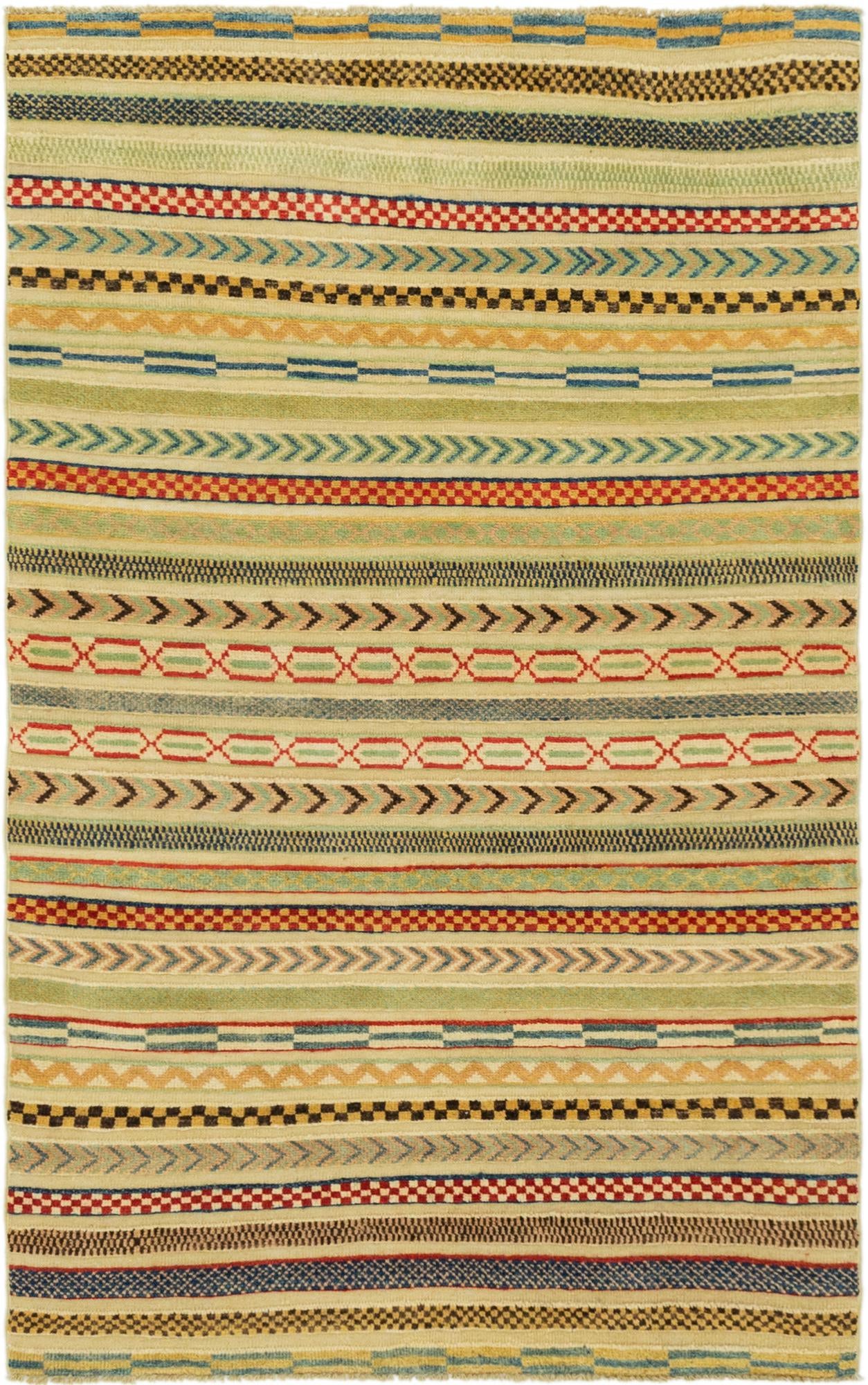 3' 6 x 5' 9 Hand Knotted Modern Ziegler Rug
