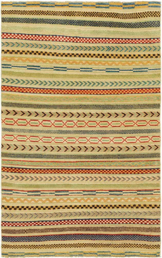 3' 6 x 5' 9 Hand Knotted Modern Ziegler Rug