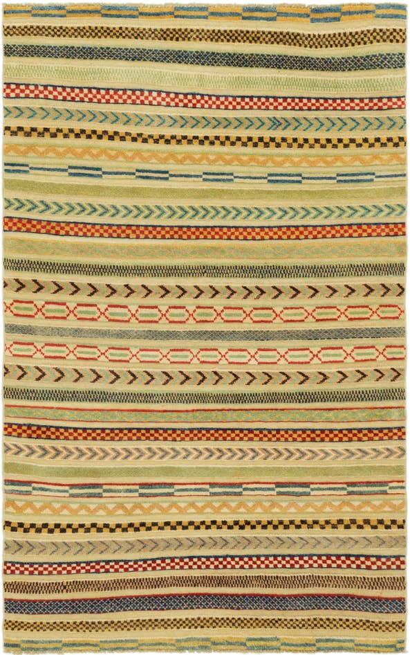 Detail image of 3' 6 x 5' 9 Hand Knotted Modern Ziegler Rug