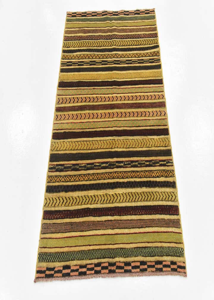 3' 4 x 4' 10 Hand Knotted Modern Ziegler Rug