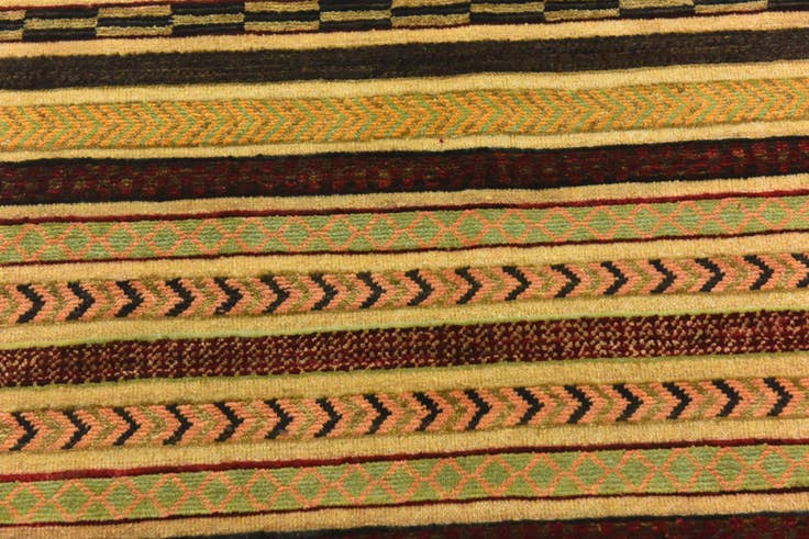 Detail image of 3' 4 x 4' 10 Hand Knotted Modern Ziegler Rug