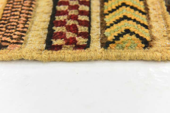 3' 4 x 4' 10 Hand Knotted Modern Ziegler Rug