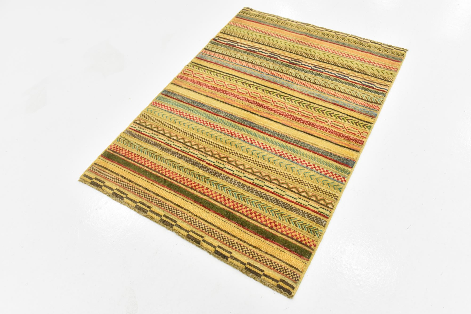 3' 7 x 5' Hand Knotted Modern Ziegler Rug