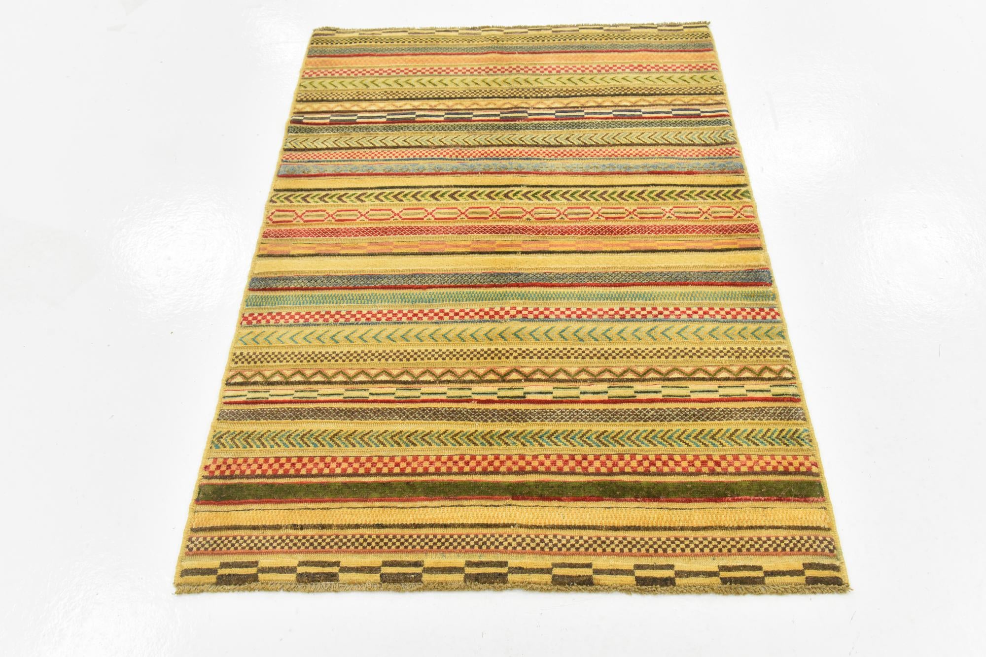 3' 7 x 5' Hand Knotted Modern Ziegler Rug
