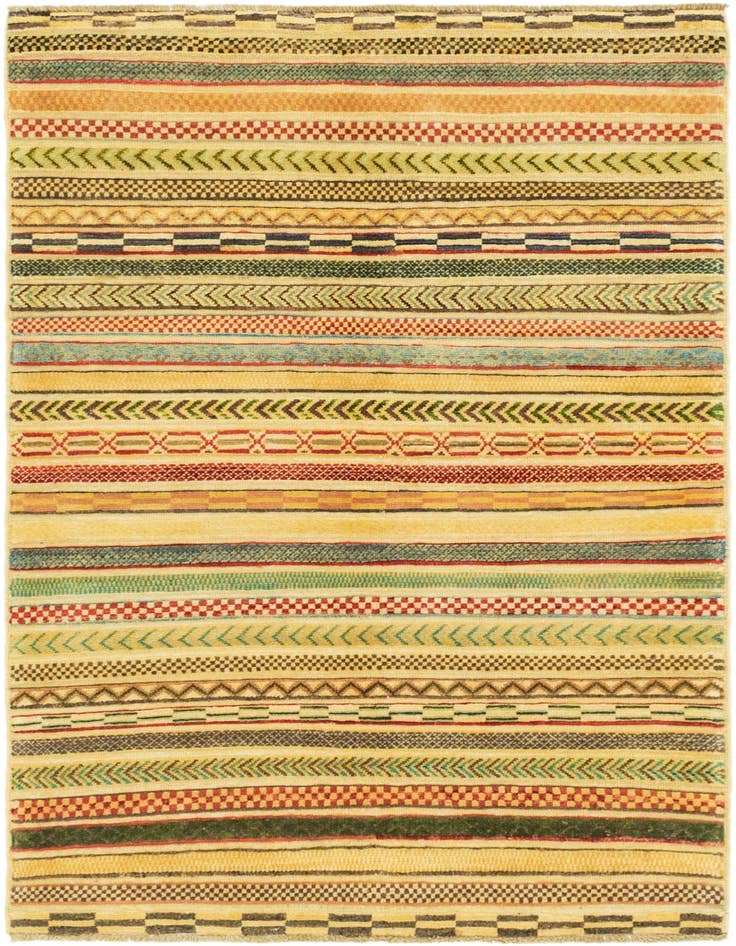 Detail image of 3' 7 x 5' Hand Knotted Modern Ziegler Rug