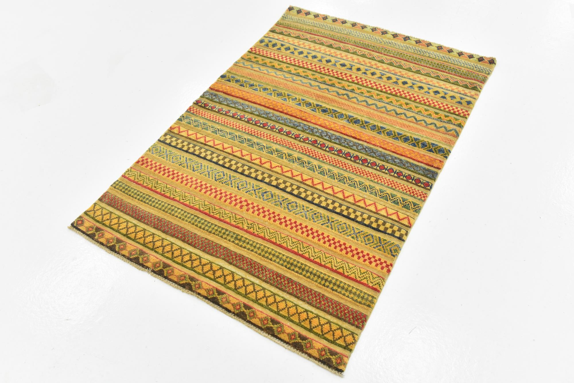 3' 3 x 5' Hand Knotted Modern Ziegler Rug