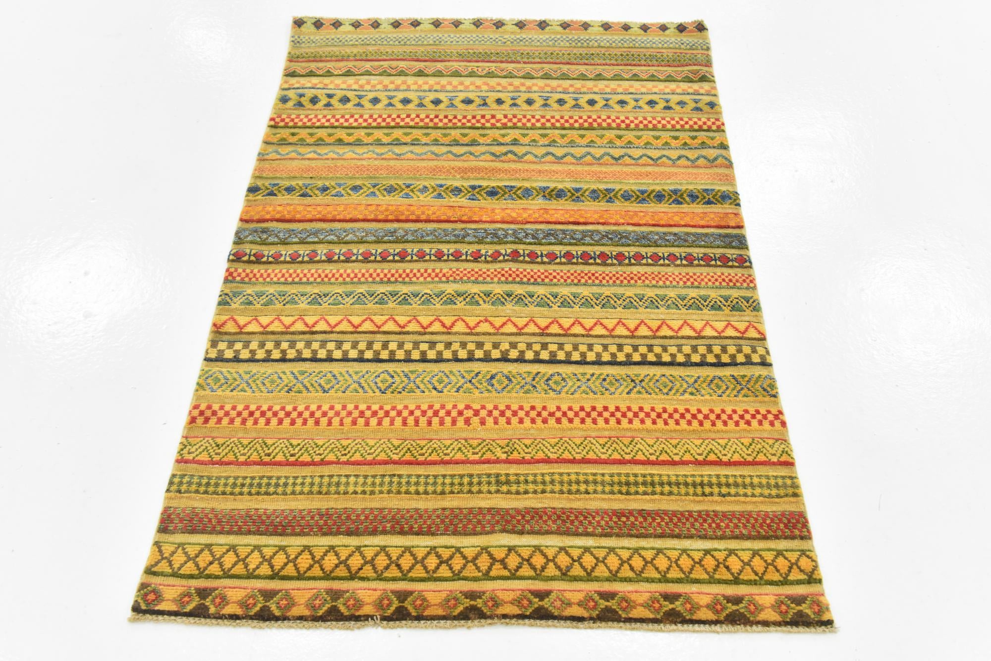 3' 3 x 5' Hand Knotted Modern Ziegler Rug