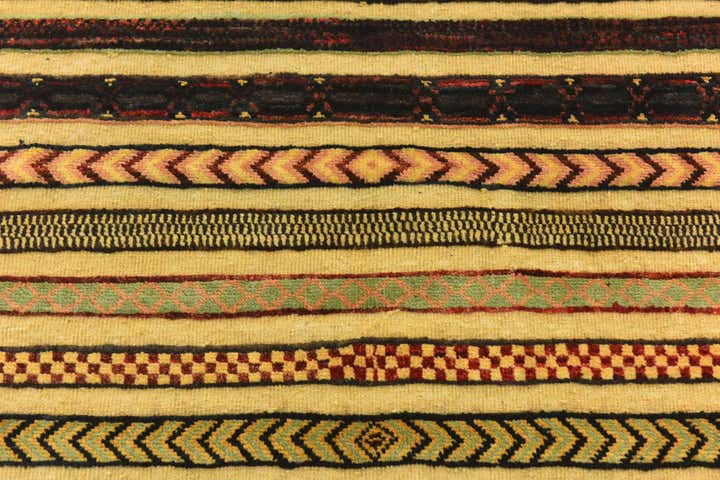 3' 4 x 4' 7 Hand Knotted Modern Ziegler Rug