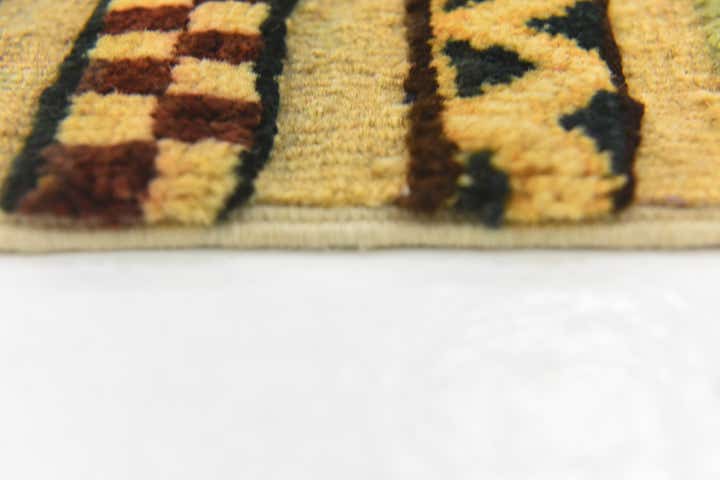 3' 4 x 4' 7 Hand Knotted Modern Ziegler Rug