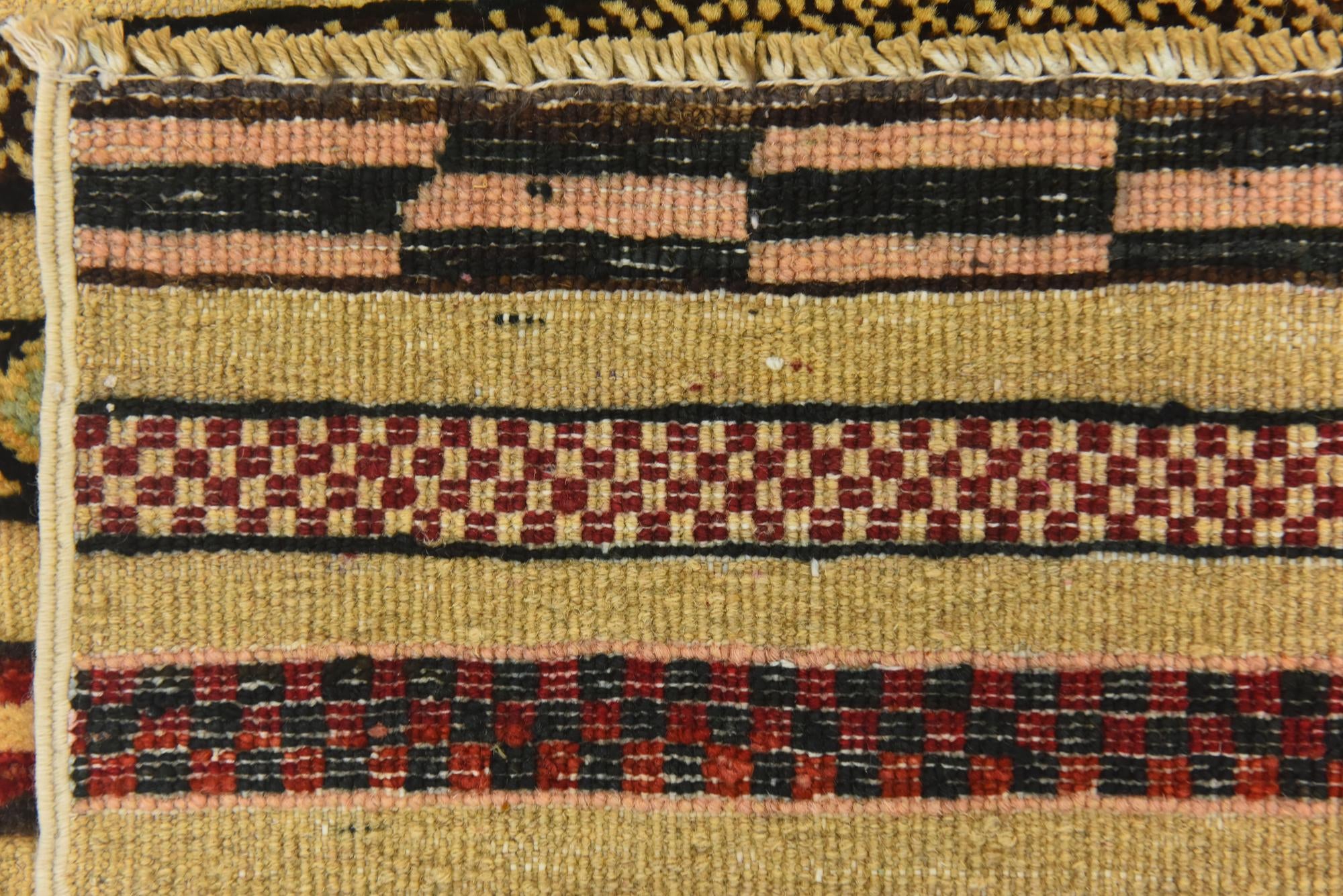 3' 4 x 4' 7 Hand Knotted Modern Ziegler Rug