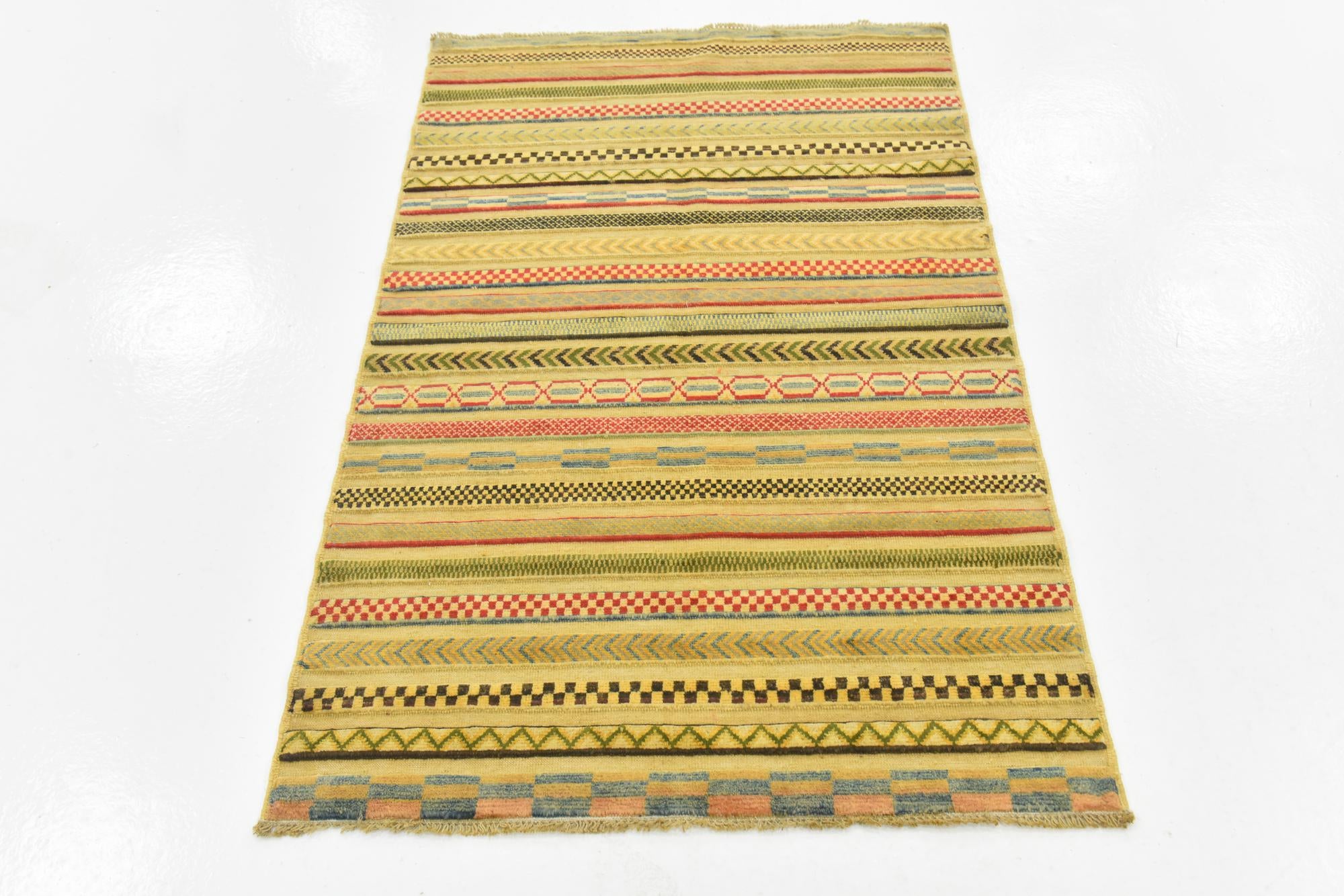 3' 2 x 5' Hand Knotted Modern Ziegler Rug