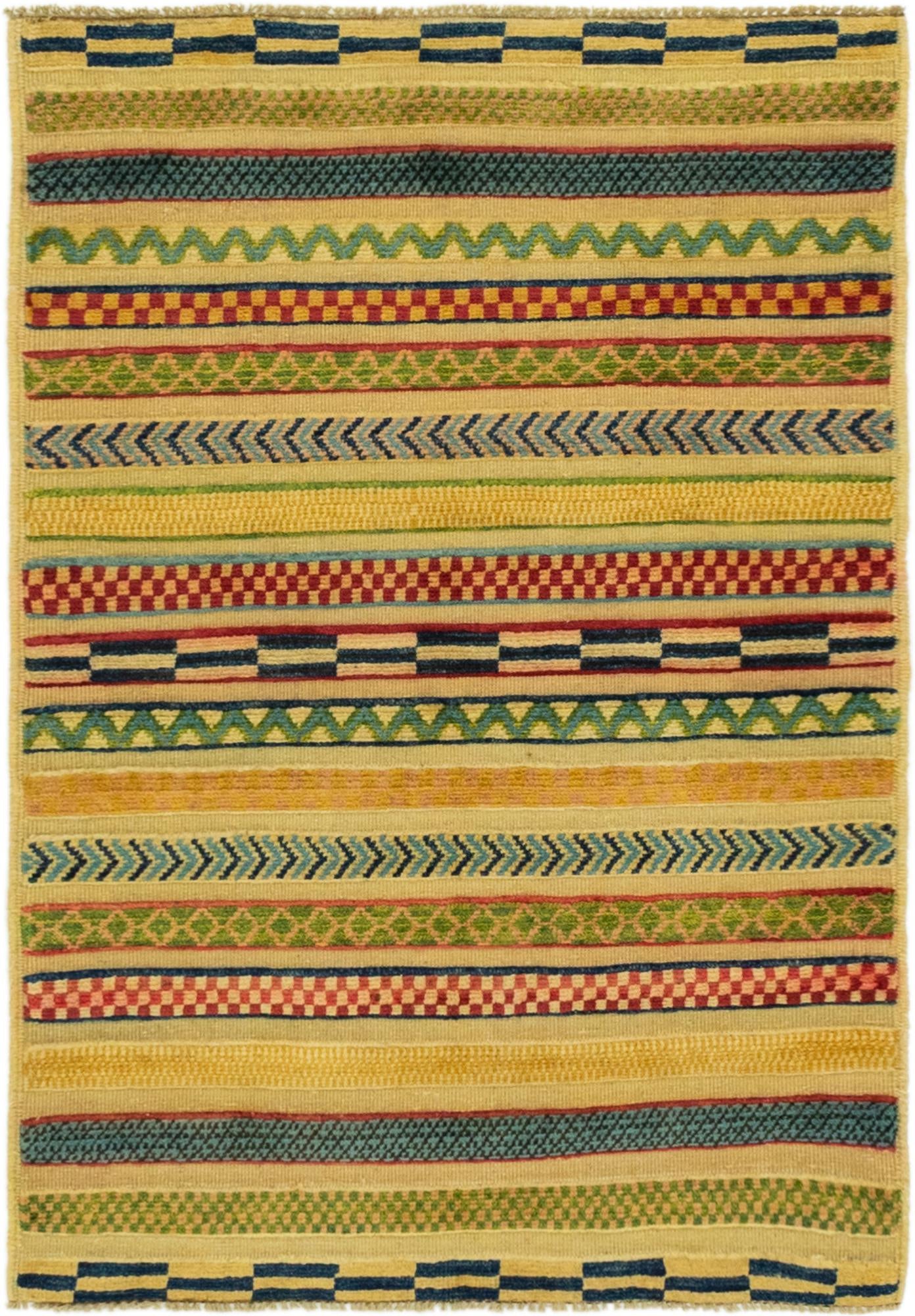 2' 8 x 4' Hand Knotted Modern Ziegler Rug