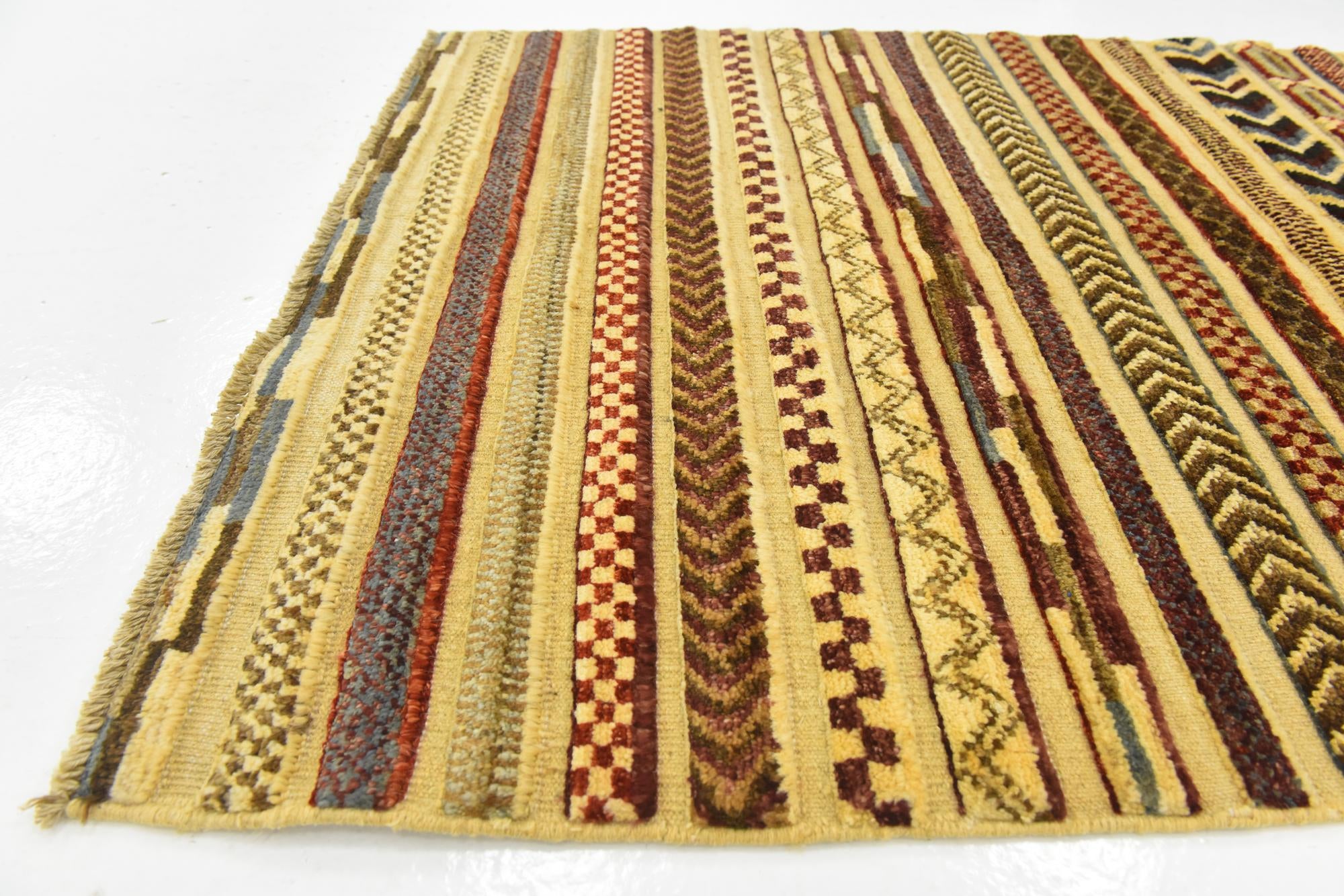 2' 9 x 3' 11 Hand Knotted Modern Ziegler Rug