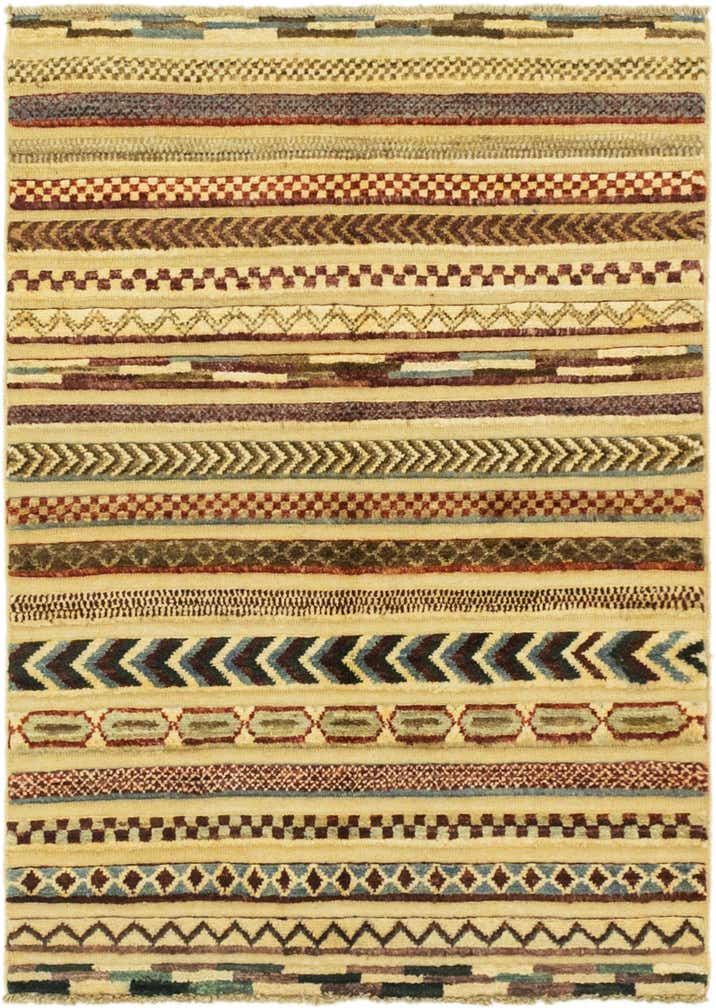 2' 9 x 3' 11 Hand Knotted Modern Ziegler Rug