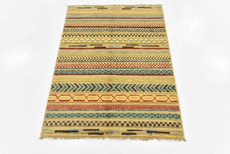 Detail image of 2' 10 x 4' 9 Hand Knotted Modern Ziegler Rug