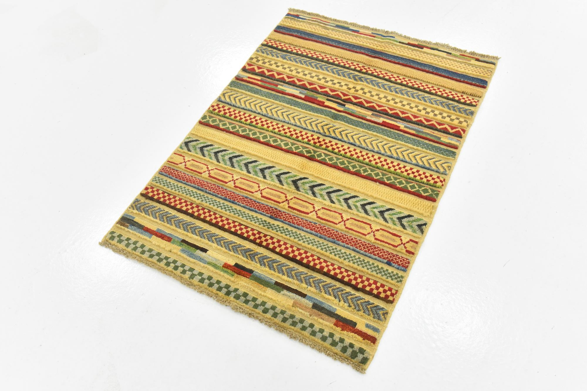 2' 9 x 4' Hand Knotted Modern Ziegler Rug