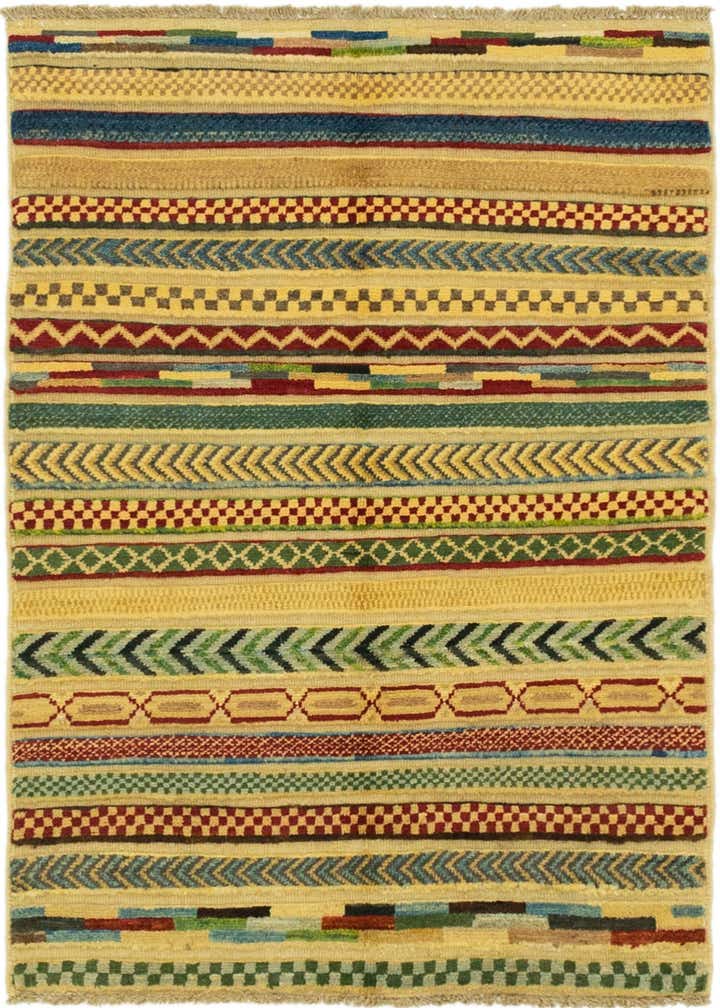 2' 9 x 4' Hand Knotted Modern Ziegler Rug