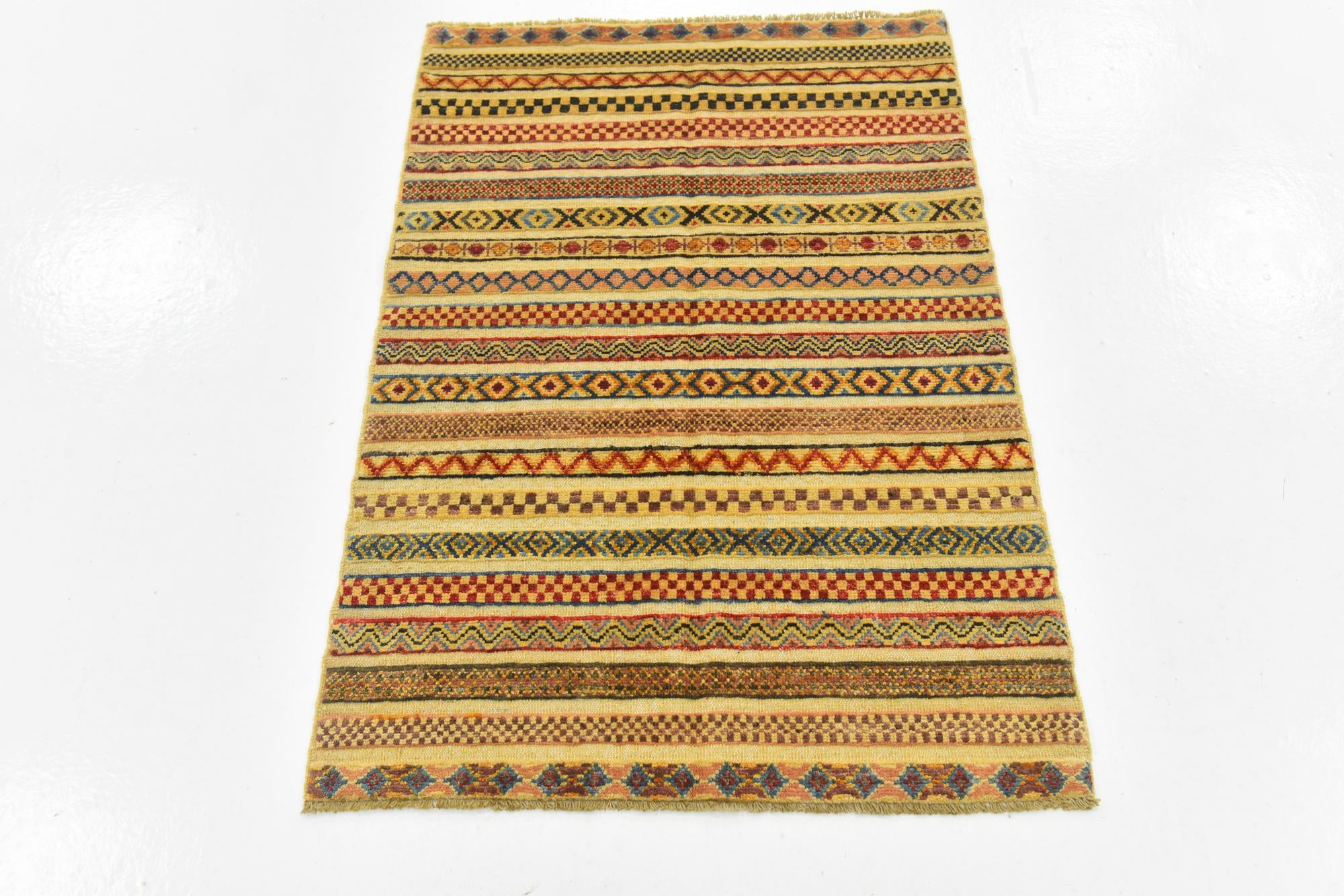 2' 8 x 4' Hand Knotted Modern Ziegler Rug