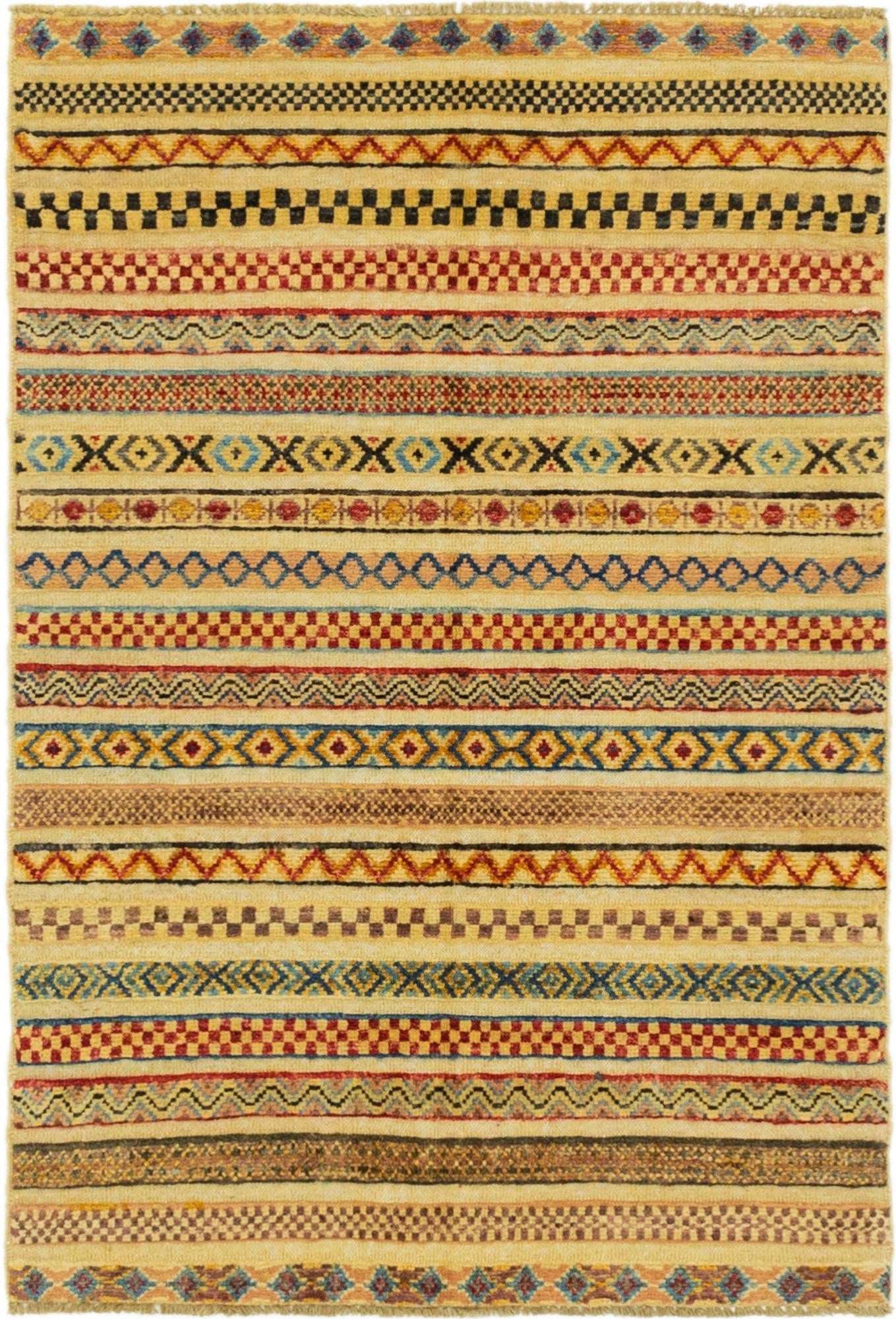 2' 8 x 4' Hand Knotted Modern Ziegler Rug