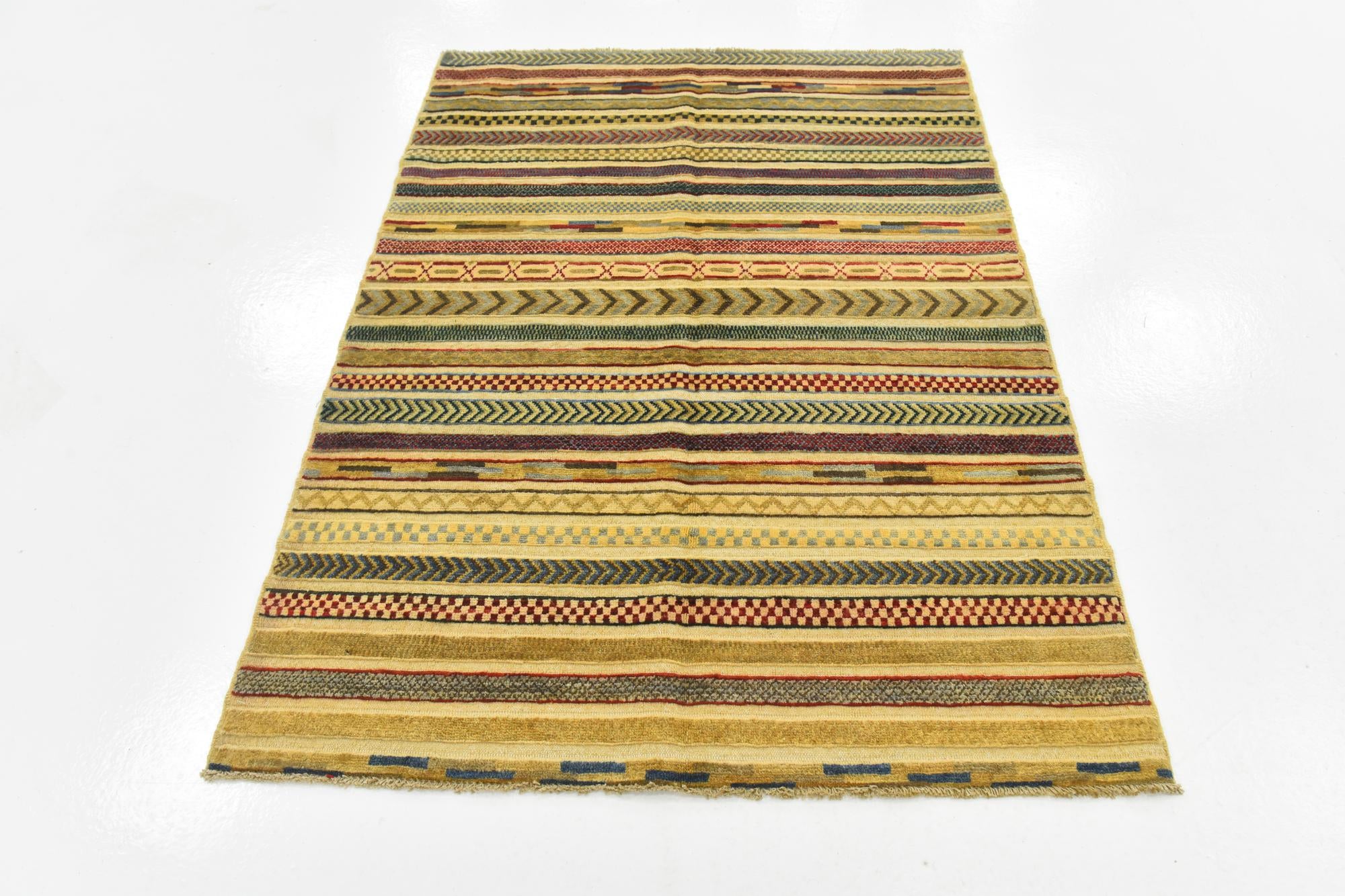 4' 1 x 5' 9 Hand Knotted Modern Ziegler Rug