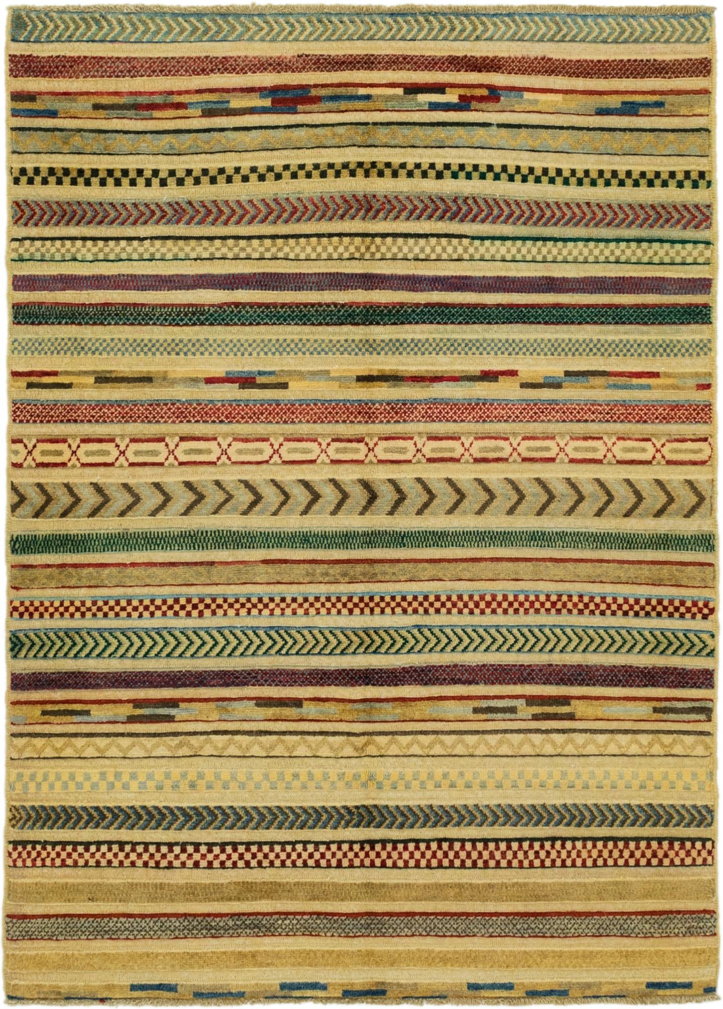 4' 1 x 5' 9 Hand Knotted Modern Ziegler Rug