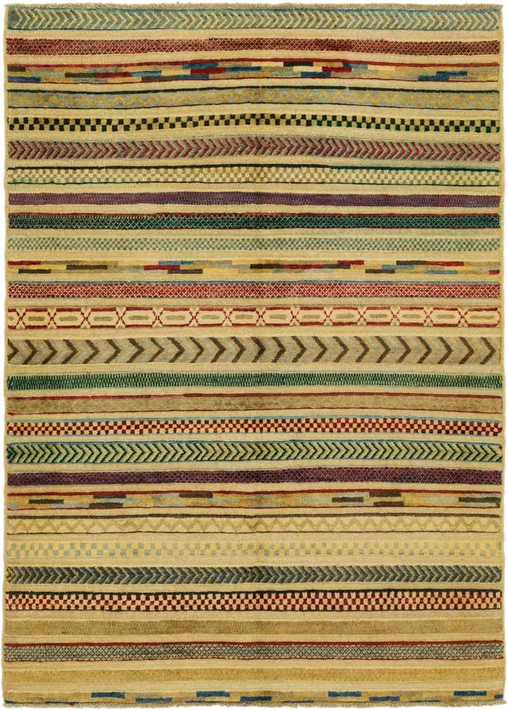 4' 1 x 5' 9 Hand Knotted Modern Ziegler Rug