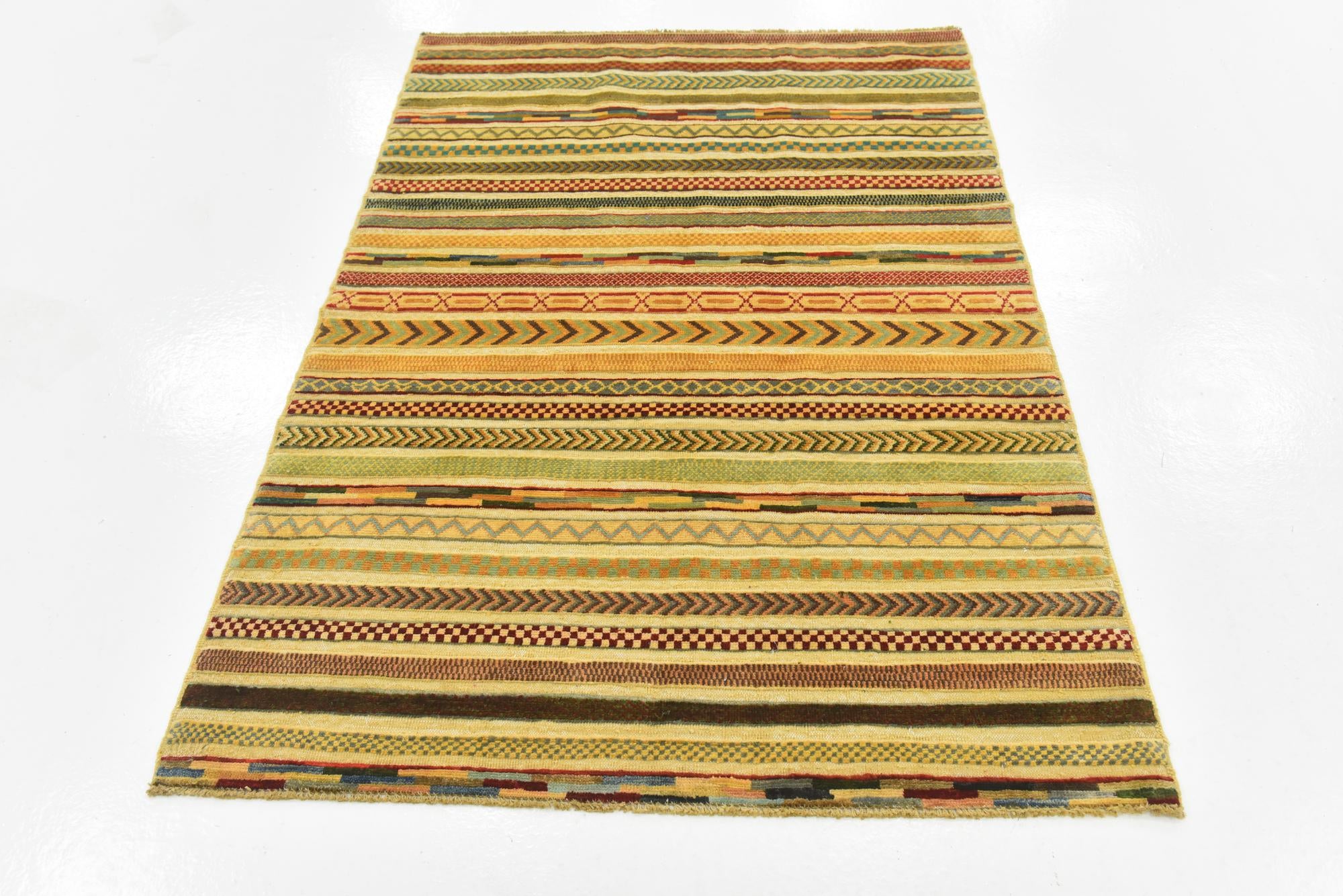 4' x 5' 10 Hand Knotted Modern Ziegler Rug
