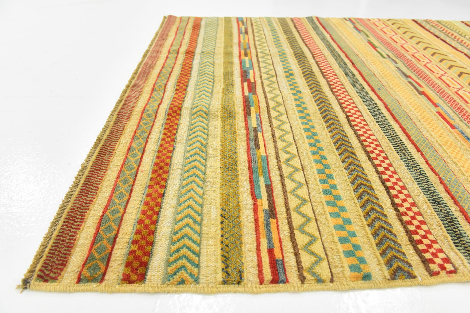 4' x 5' 10 Hand Knotted Modern Ziegler Rug