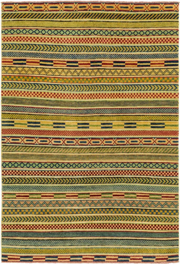 4' x 6' Hand Knotted Modern Ziegler Rug