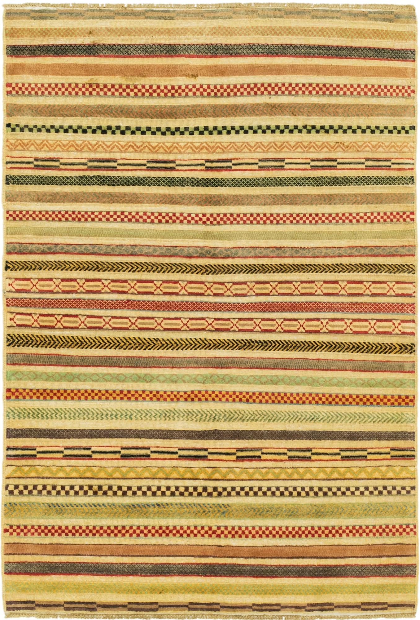 4' x 6' Hand Knotted Modern Ziegler Rug