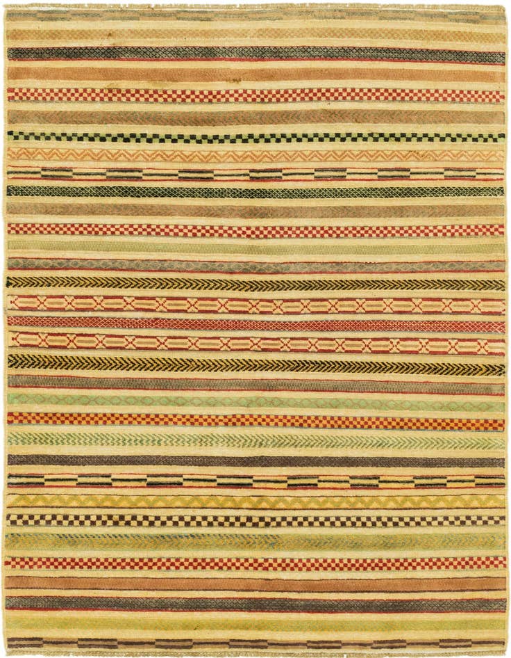 Detail image of 4' x 6' Hand Knotted Modern Ziegler Rug