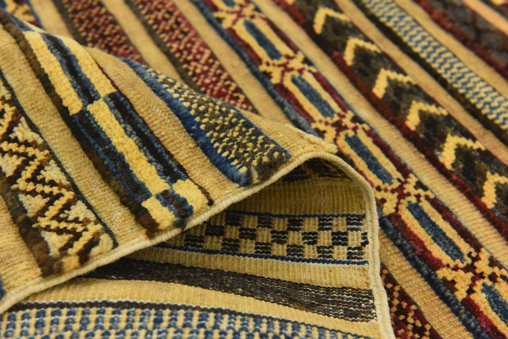 4' x 6' 4 Hand Knotted Modern Ziegler Rug