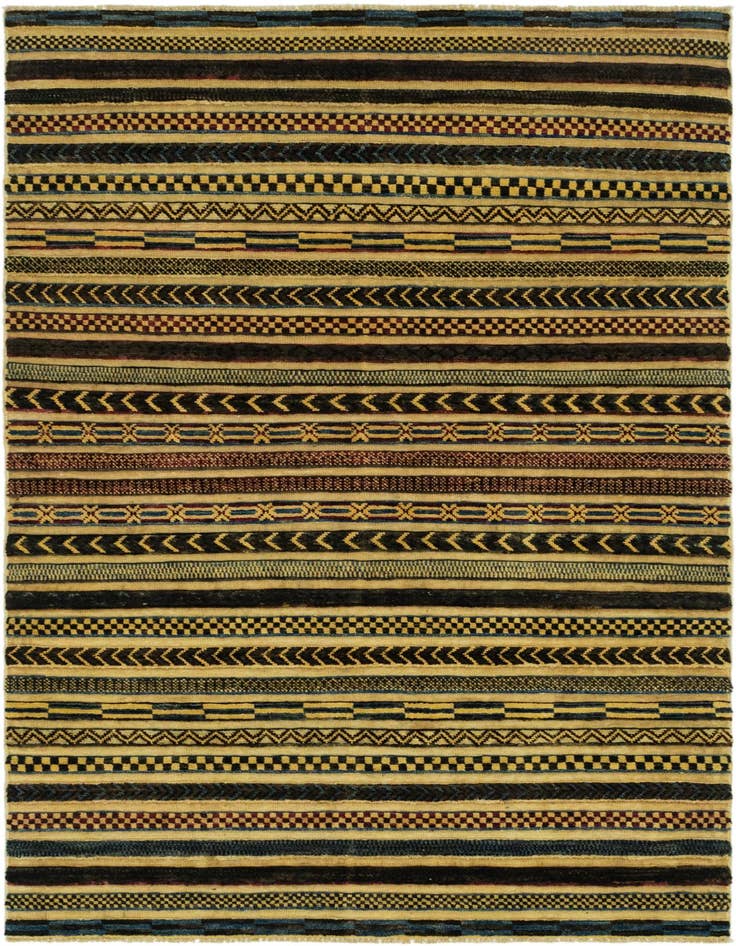 Detail image of 4' x 6' 4 Hand Knotted Modern Ziegler Rug