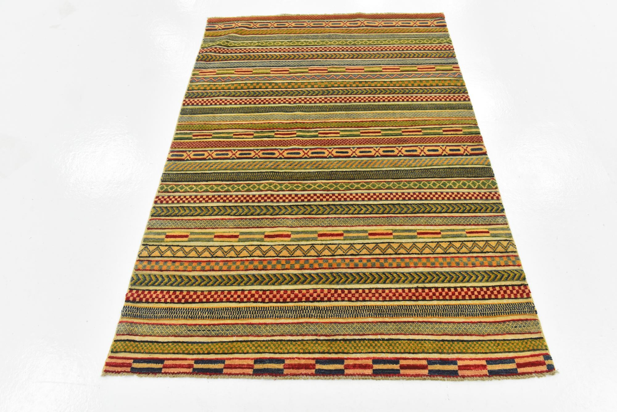 3' 10 x 5' 10 Hand Knotted Modern Ziegler Rug