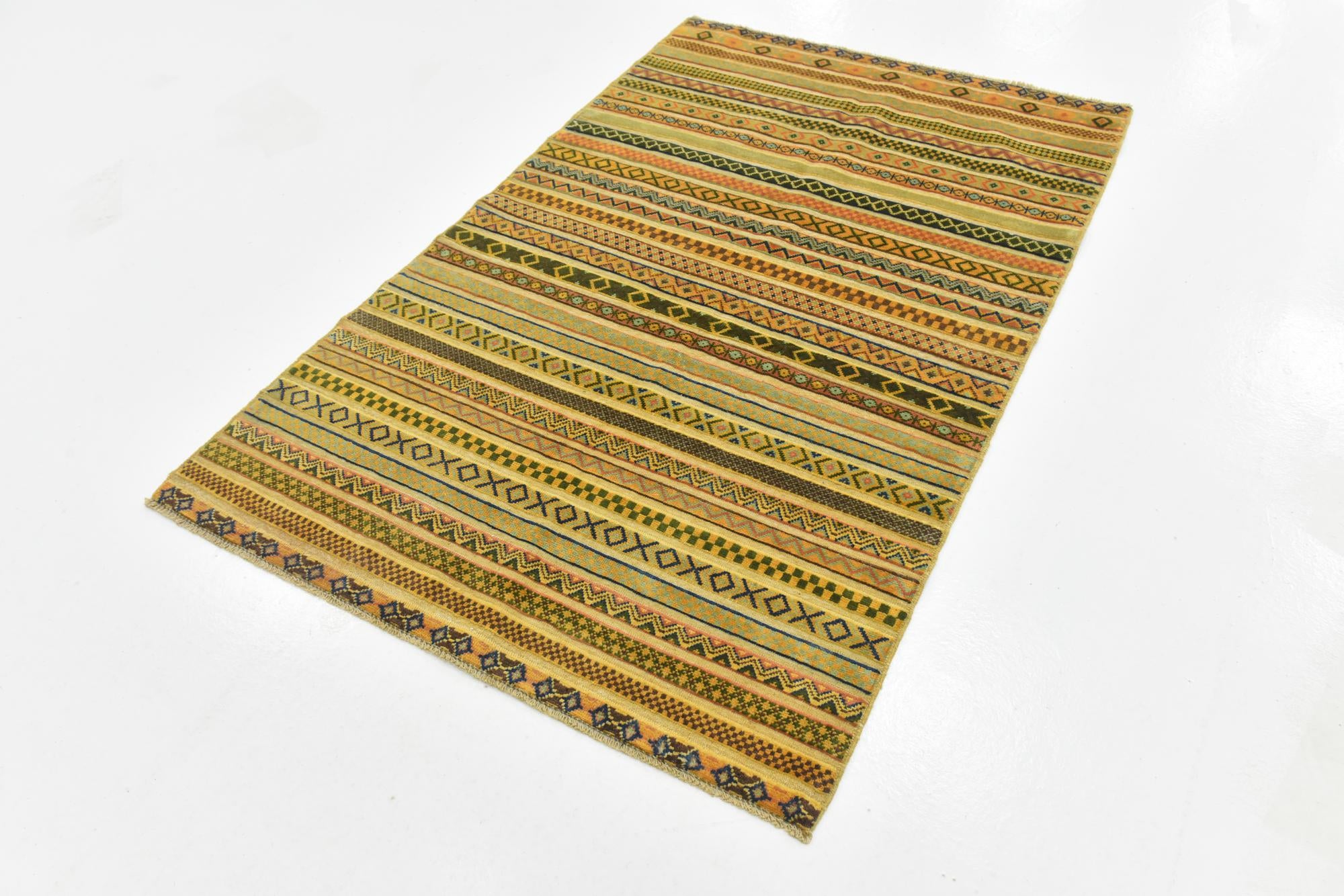 3' 10 x 6' 1 Hand Knotted Modern Ziegler Rug