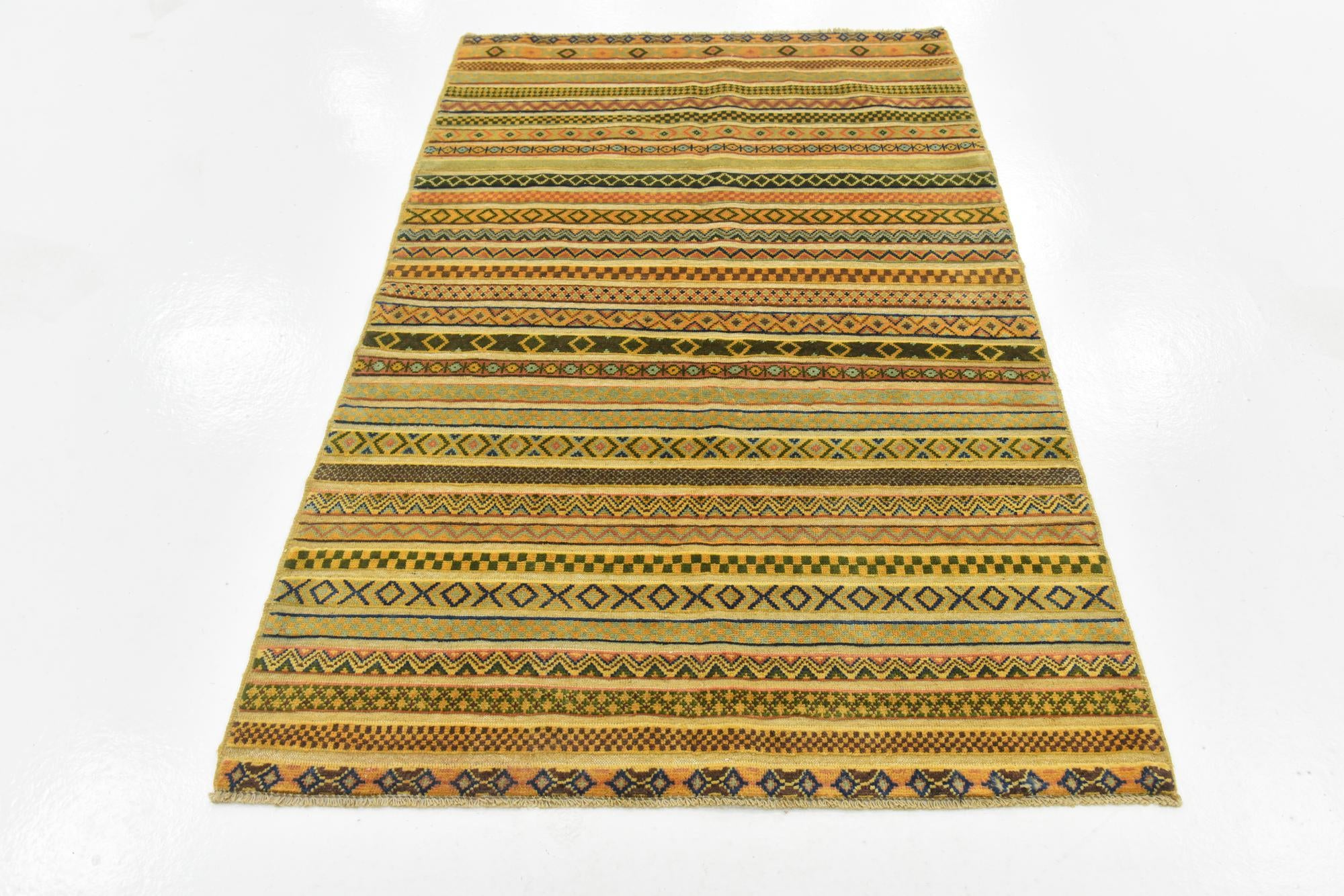 3' 10 x 6' 1 Hand Knotted Modern Ziegler Rug