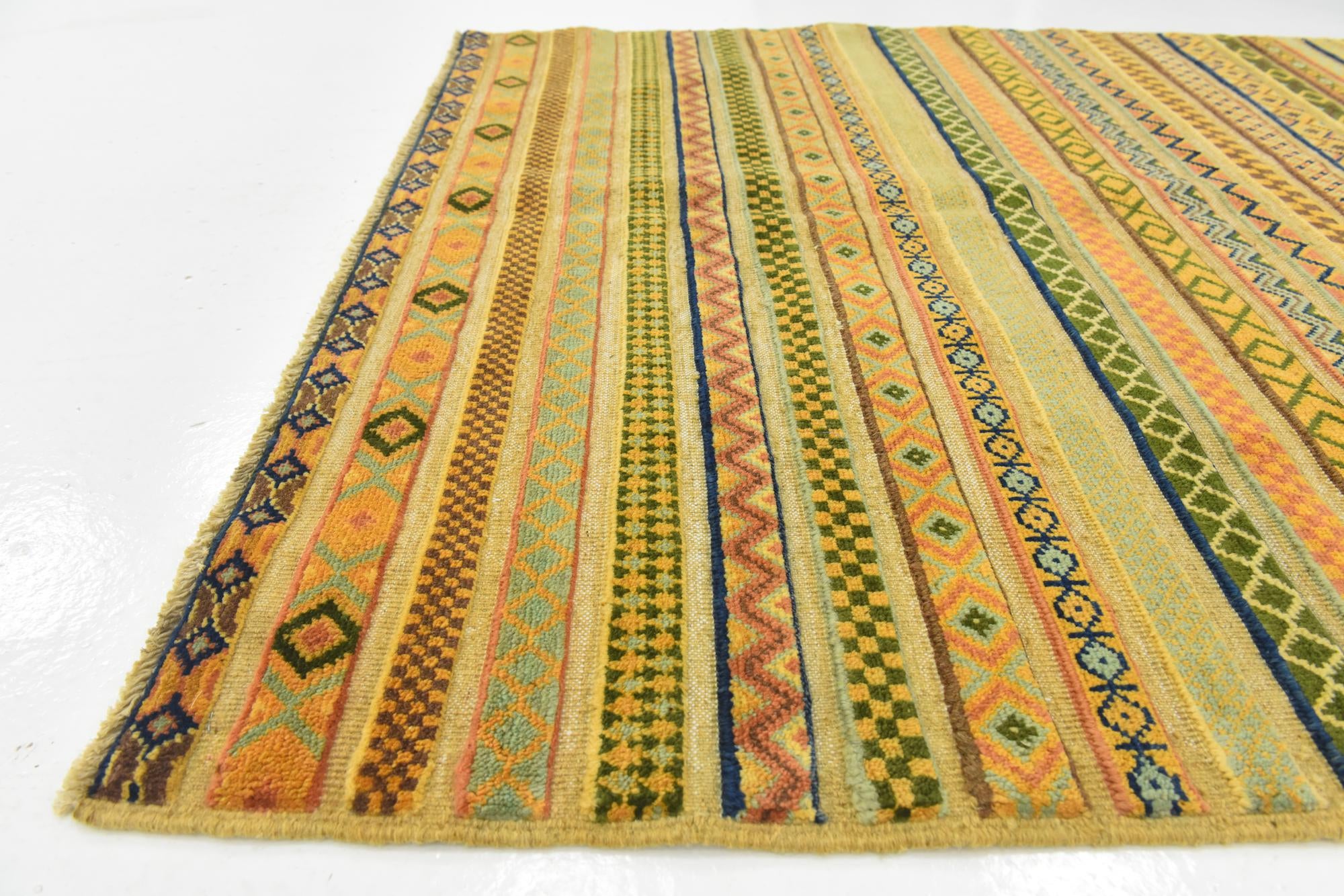 3' 10 x 6' 1 Hand Knotted Modern Ziegler Rug