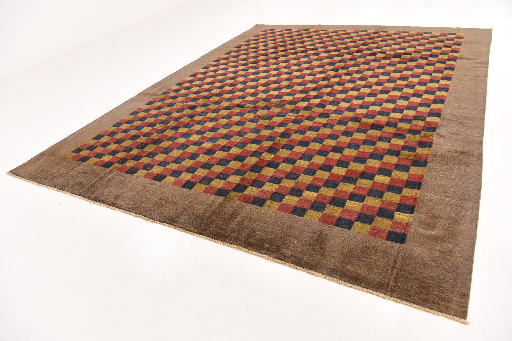 8' 11 x 11' 7 Hand Knotted Modern Ziegler Rug