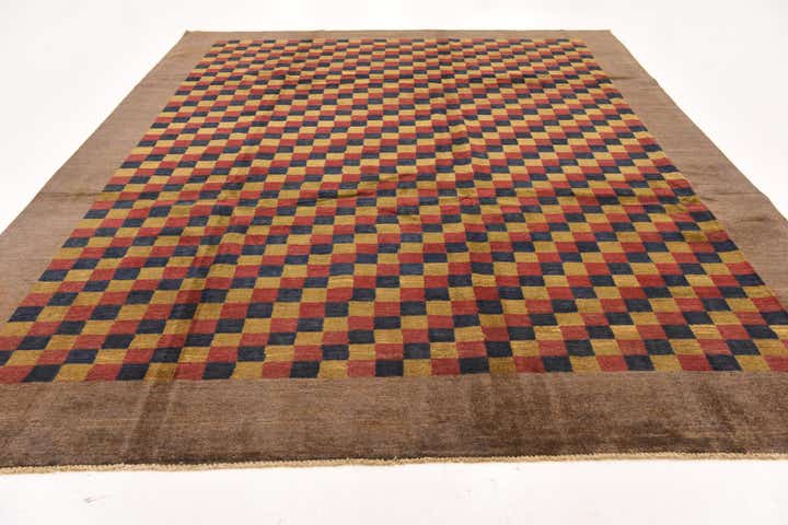 8' 11 x 11' 7 Hand Knotted Modern Ziegler Rug