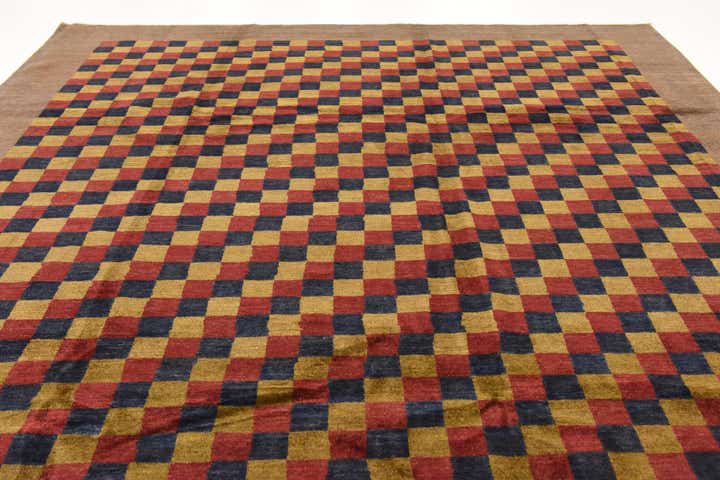 8' 11 x 11' 7 Hand Knotted Modern Ziegler Rug