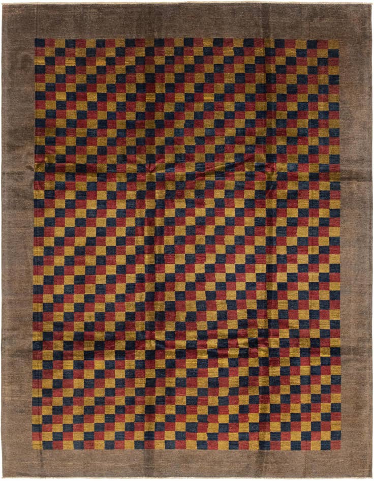 Detail image of 8' 11 x 11' 7 Hand Knotted Modern Ziegler Rug